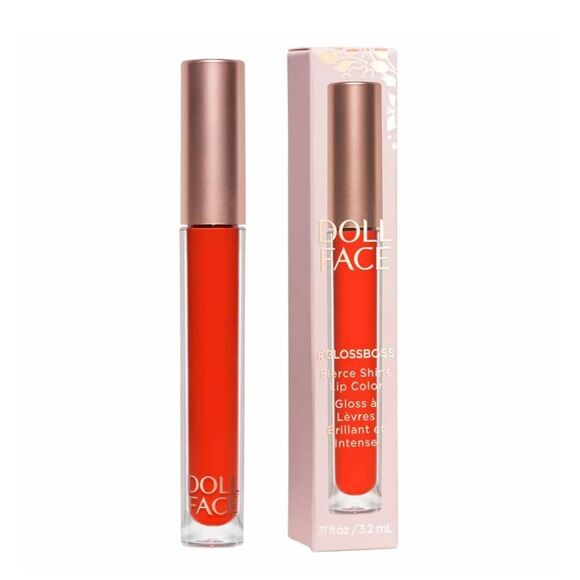 🆕💋Doll Face Bundle Gloss Boss Lip Gloss Shade - No Filter & Brighter - Picture 2 of 4